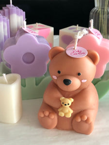 Large Teddy Bear Candle