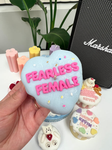 Feminist Heart Shape Cake