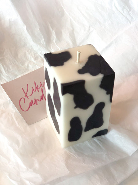 Cow Print Candles